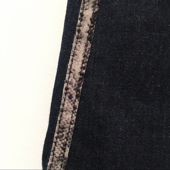 ELLA MOSS Bootcut High Rise Python Pinstripe Flare Jeans Size 30 - Picture 6 of 16